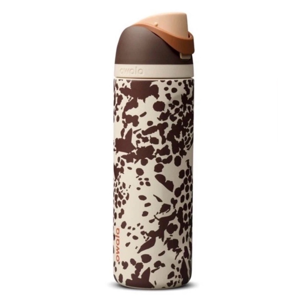 New Owala Color Drop 24oz  FreeSip Cowgirl Cow Print County Water Bottle Brown